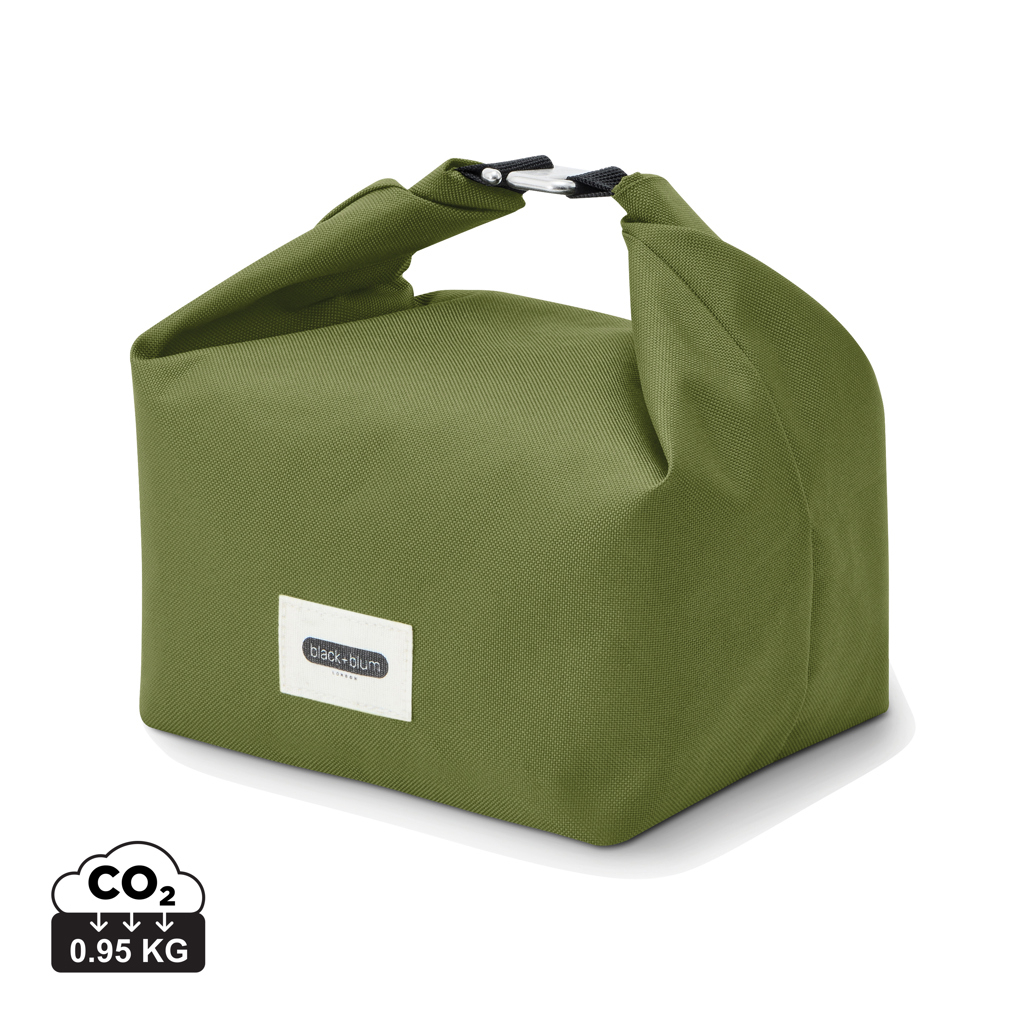 Sac lunch isotherme publicitaire rPET 6,7 L Vert mousse